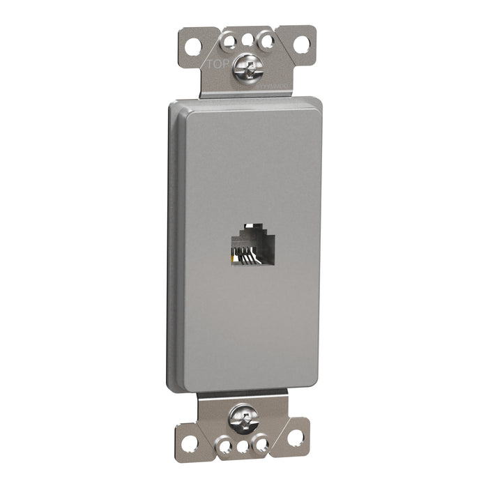 Square D Tel Rj11 4P4C Strap Gy