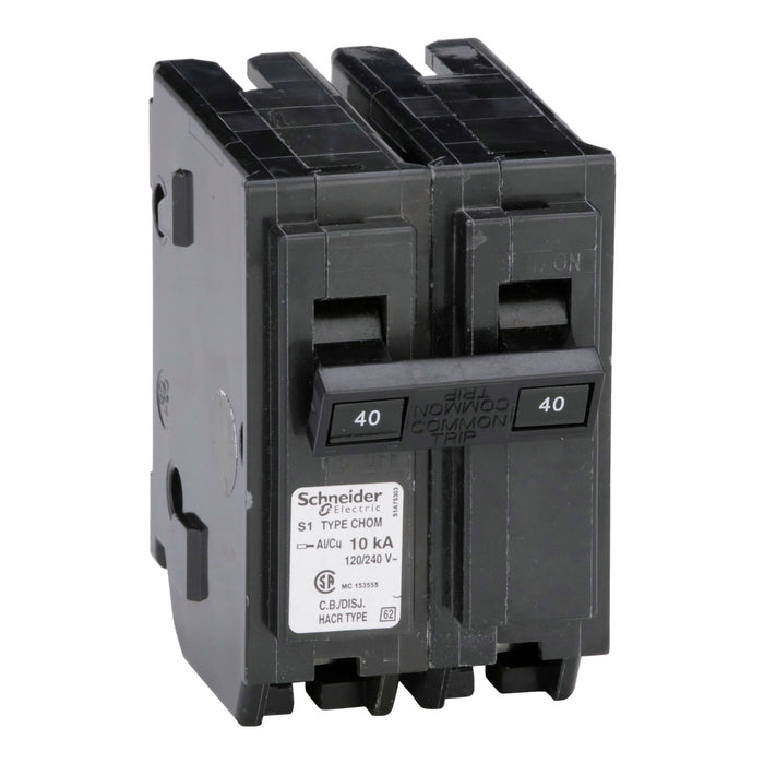 Schneider Electric Miniature Circuit Breaker 120/240V 40A