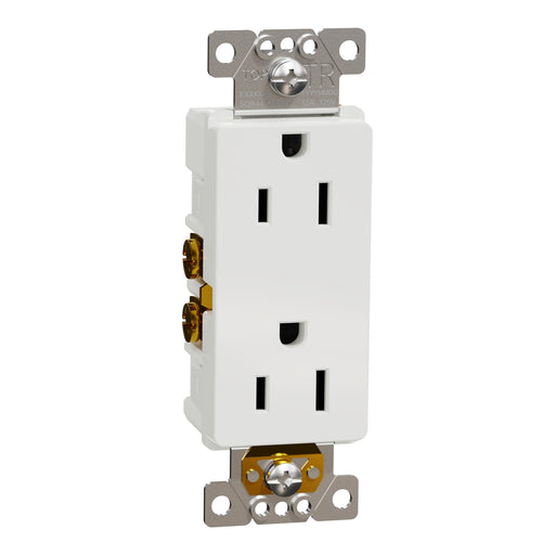 Schneider Electric Tr 15A Receptacle Resi Wh 10 Pk