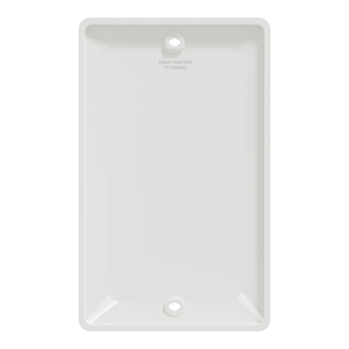Square D 1 Gang Blank Matte Wall Plate Wh