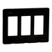 Square D 3 Gang Screwless Matte Wall Plate Bk