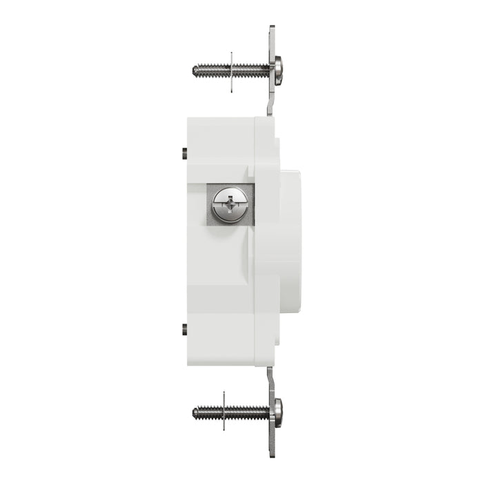 Schneider Electric Tr 15A Single Outlet Comm Wh