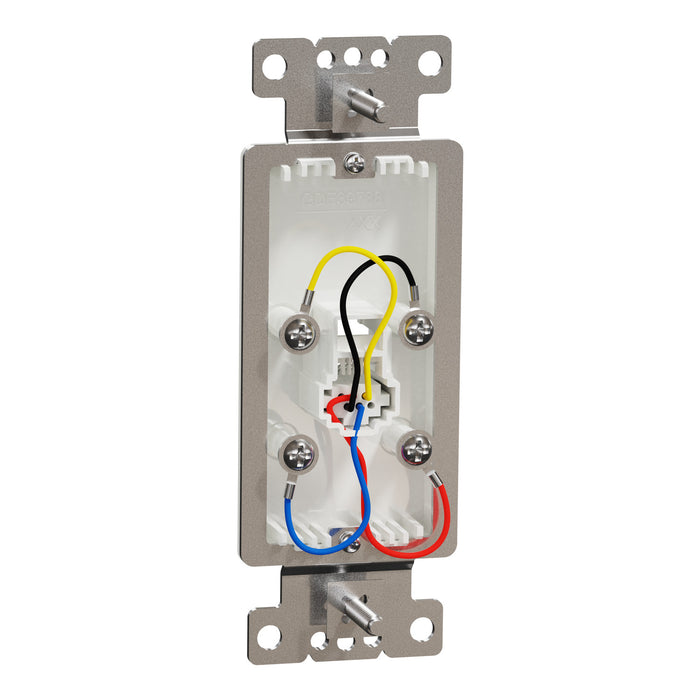 Square D Tel Rj11 4P4C Strap Wh