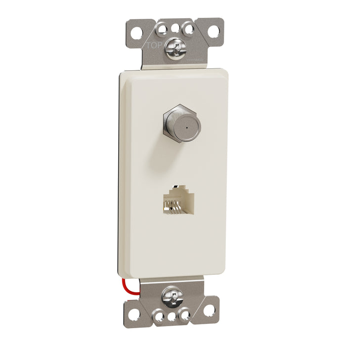 Square D Catv/Tel F/Rj11 4P4C Strap La