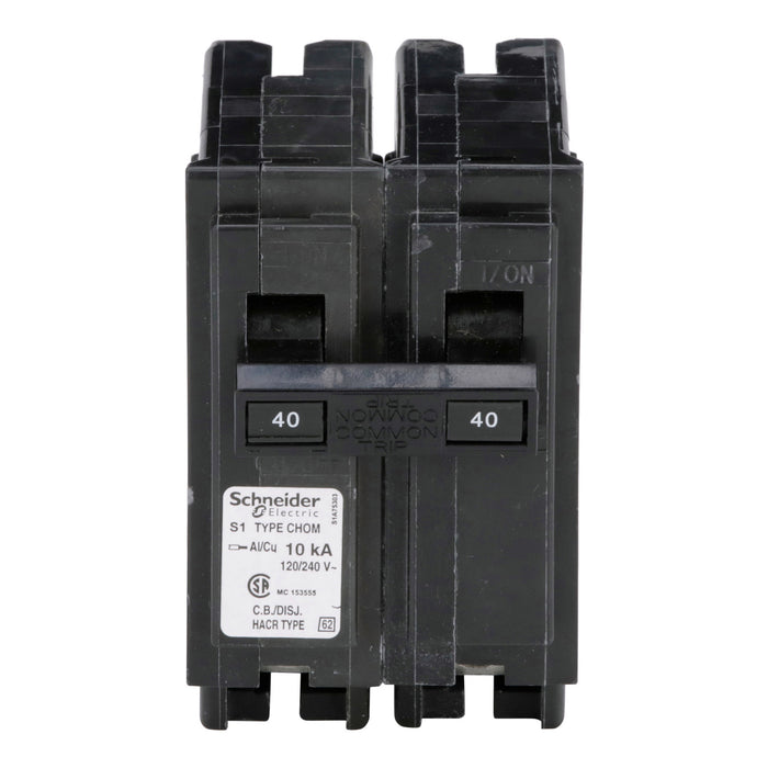 Schneider Electric Miniature Circuit Breaker 120/240V 40A