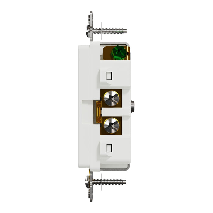 Schneider Electric Tr 20A Receptacle Comm Wh 10 Pk