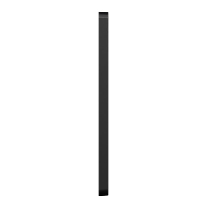 Square D 4 Gang Mid+ Wall Plate Bk