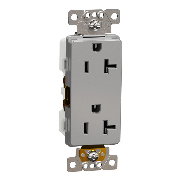 Schneider Electric Tr 20A Receptacle Comm Gy