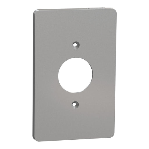 Square D 1 G Mid+ Single Outlet Wall Plate Gy