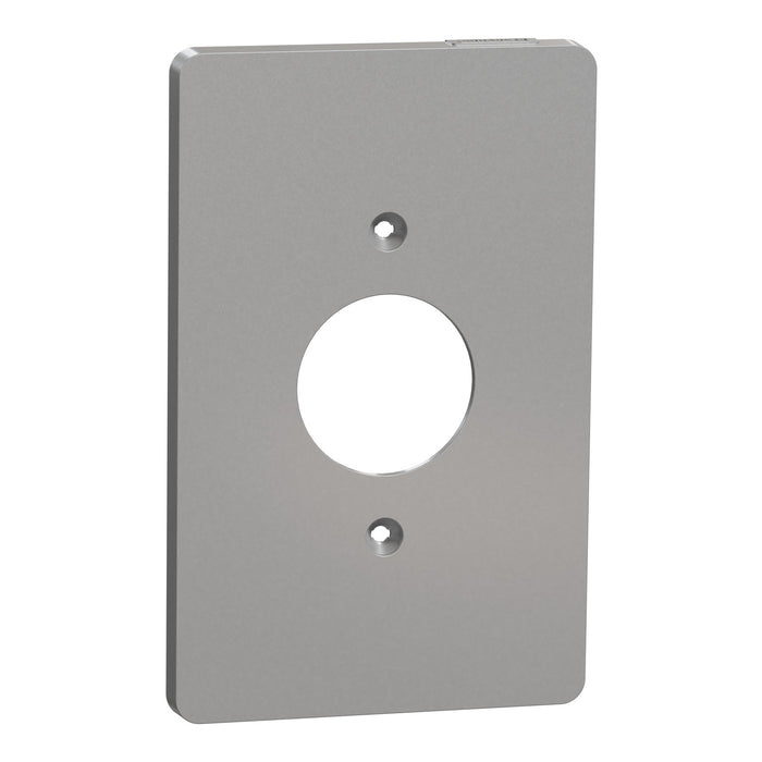 Square D 1 G Mid+ Single Outlet Wall Plate Gy