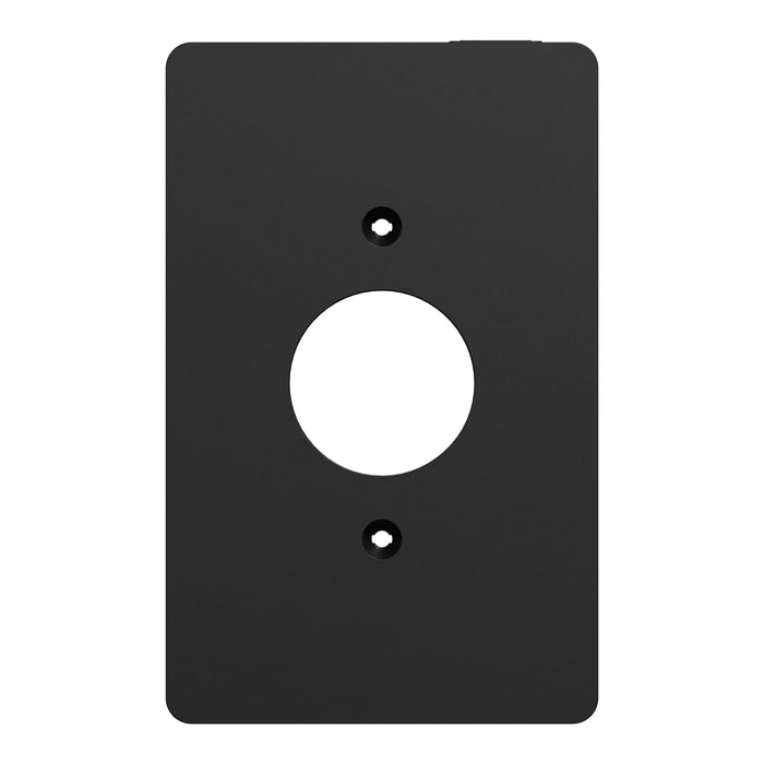 Square D 1 G Mid+ Single Outlet Wall Plate Bk