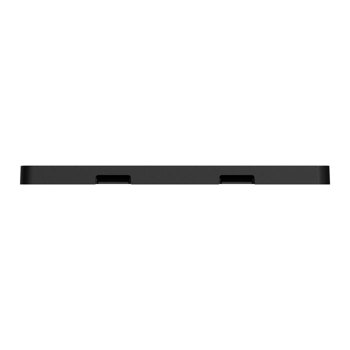 Square D 2 Gang Screwless Matte Wall Plate Bk