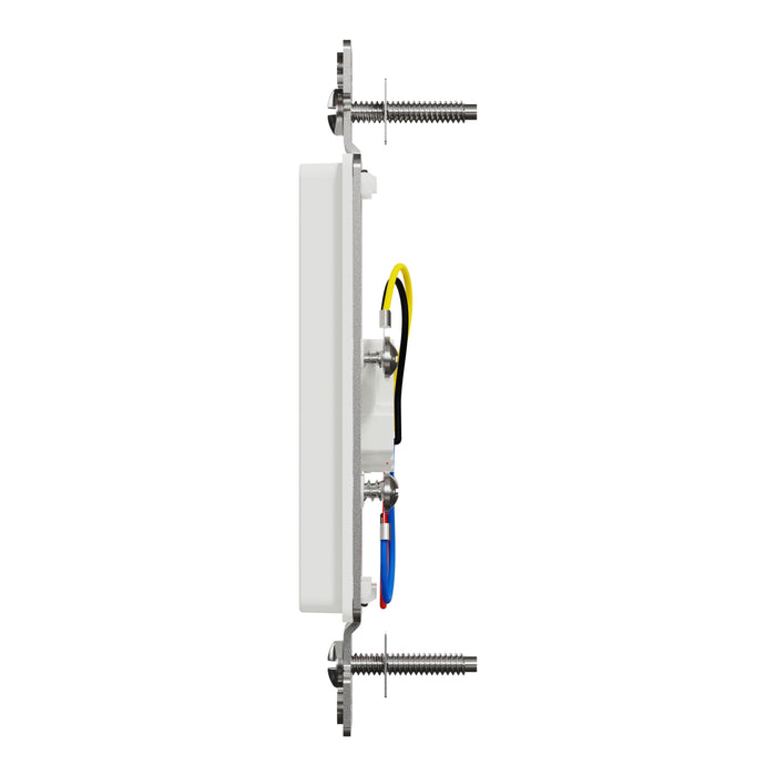 Square D Tel Rj11 4P4C Strap Wh