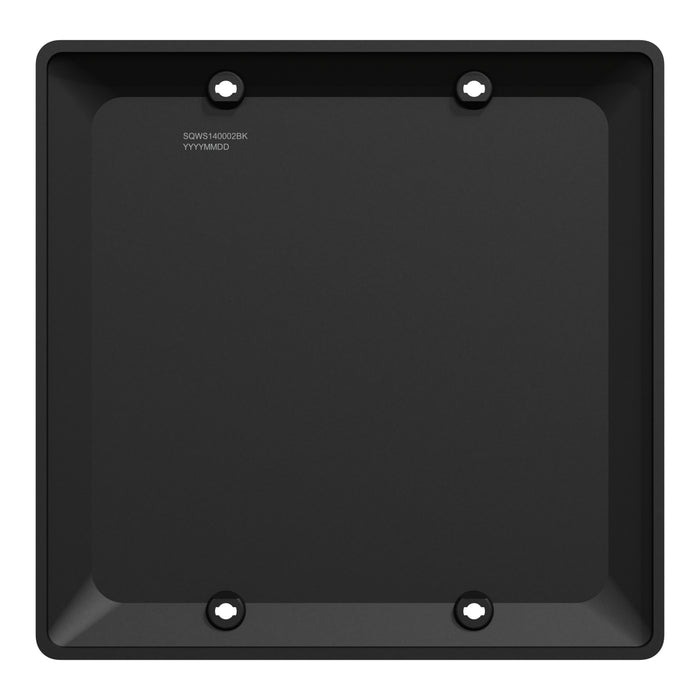 Square D 2 Gang Blank Wall Plate Bk