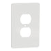 Square D 1 G Mid+ Duplex Outlet Wall Plate Wh