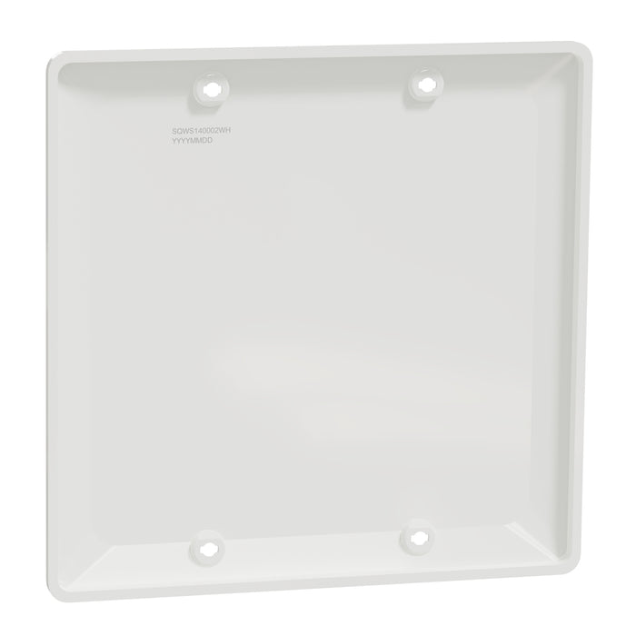Square D 2 Gang Blank Wall Plate Wh