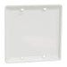 Square D 2 Gang Blank Wall Plate Wh
