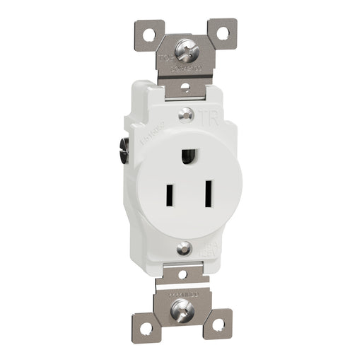 Schneider Electric Tr 15A Single Outlet Comm Wh