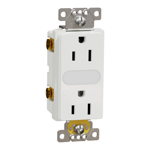 Schneider Electric Tr 15A Lighted Receptacle Resi Wh