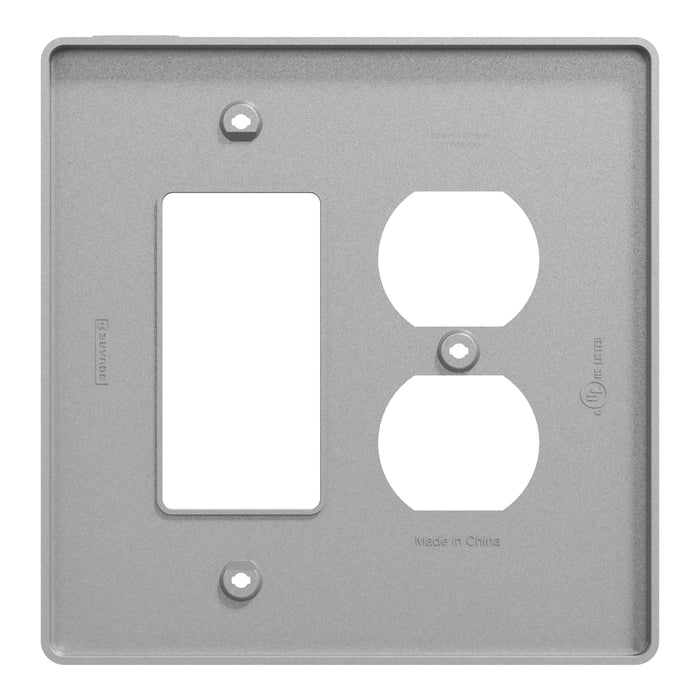 Square D 2 G Mid+ 1 Duplex 1 Deco Wp Gy