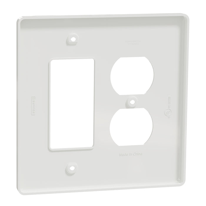 Square D 2 G Mid+ 1 Duplex 1 Deco Wp Wh