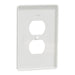 Square D 1 G Mid+ Duplex Outlet Wall Plate Wh
