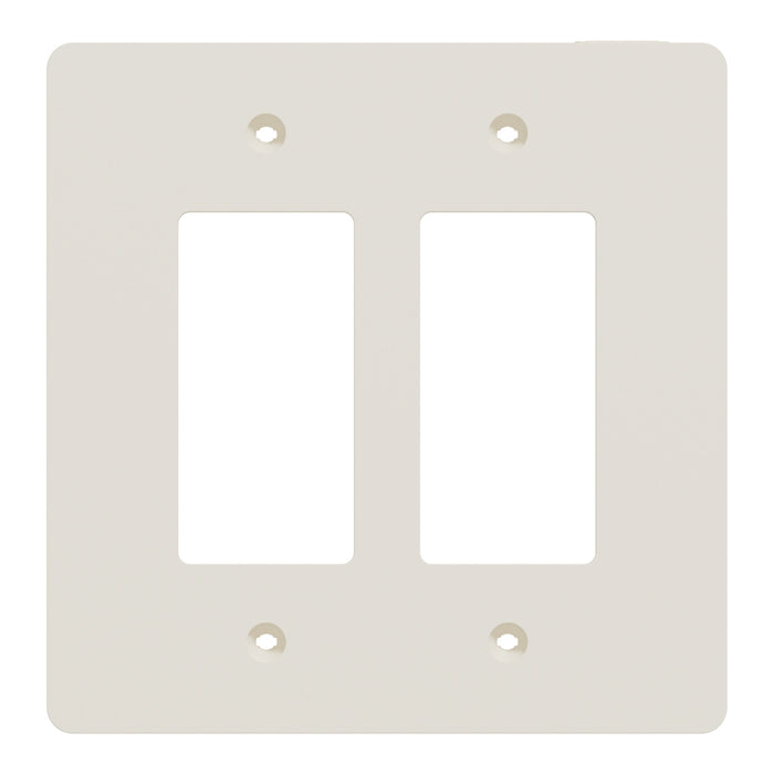Square D 2 Gang Mid+ Wall Plate La
