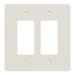 Square D 2 Gang Mid+ Wall Plate La