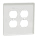 Square D 2 G Mid+ 2 Duplex Outlet Wall Plt Wh