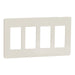 Square D 4 Gang Screwless Matte Wall Plate La