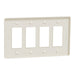 Square D 4 Gang Mid+ Wall Plate La