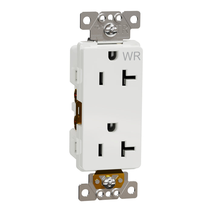 Schneider Electric Wr/Tr 20A Receptacle Comm Wh