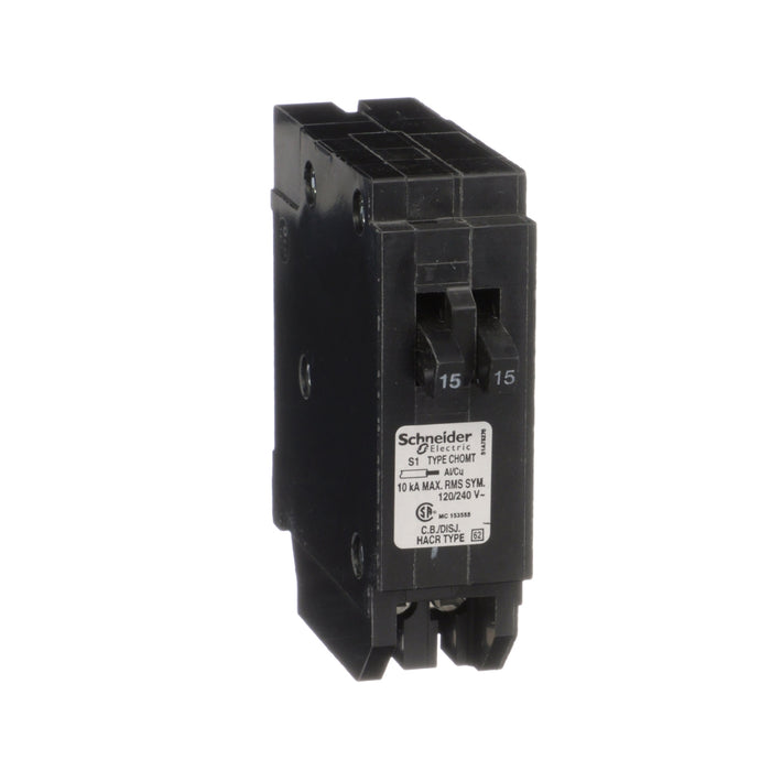 Schneider Electric Miniature Circuit Breaker 120V 15A Chomt1515