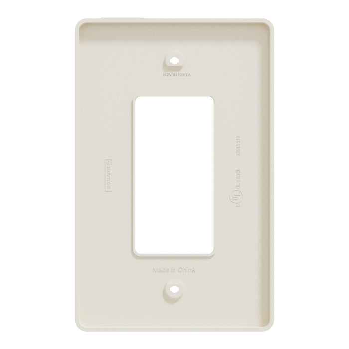 Square D 1 Gang Mid+ Wall Plate La