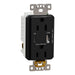 Schneider Electric Usb A/C 5.4A Chargr Tr Duplx 15A Recp Bk