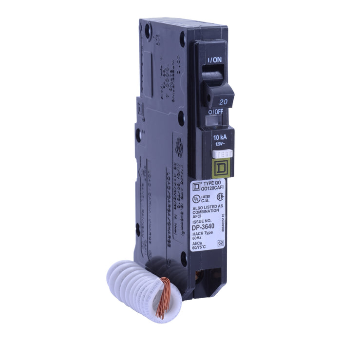 Square D Miniature Circuit Breaker 120V 20A