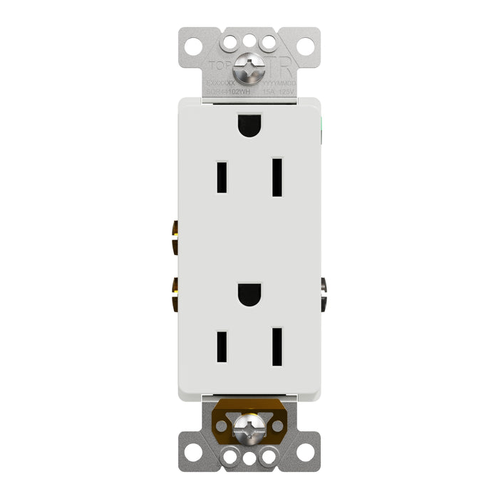Schneider Electric Tr 15A Receptacle Resi Wh 10 Pk