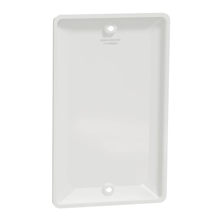 Square D 1 Gang Blank Matte Wall Plate Wh