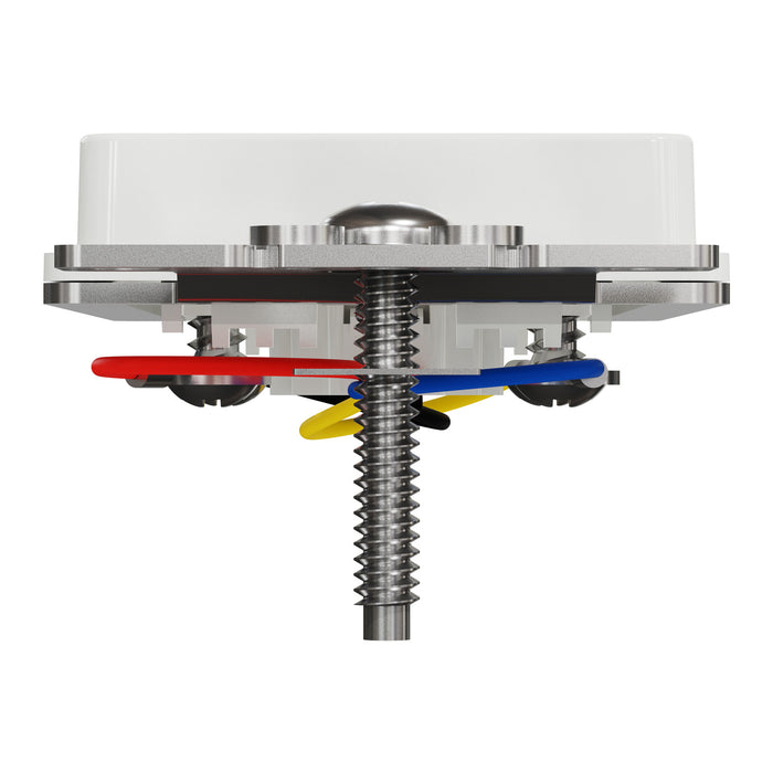 Square D Tel Rj11 4P4C Strap Wh