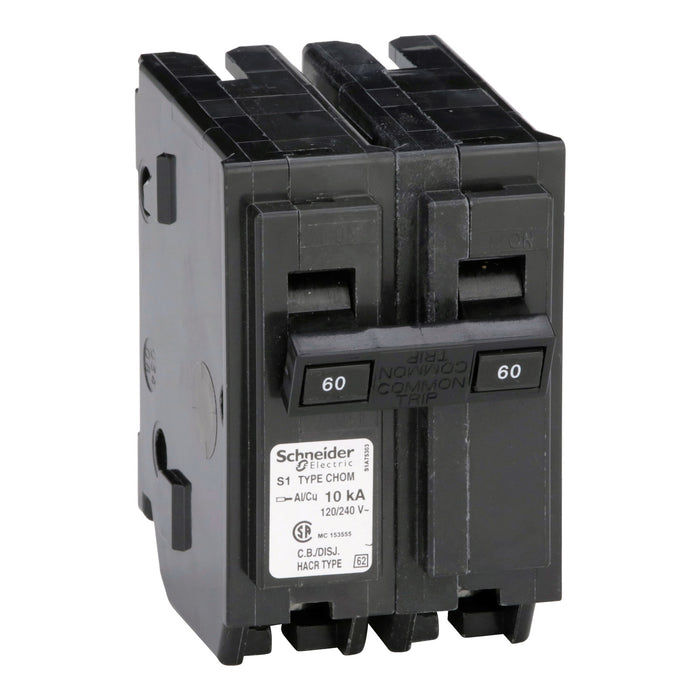Schneider Electric Miniature Circuit Breaker 120/240V 60A