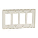 Square D 4 Gang Screwless Matte Wall Plate La