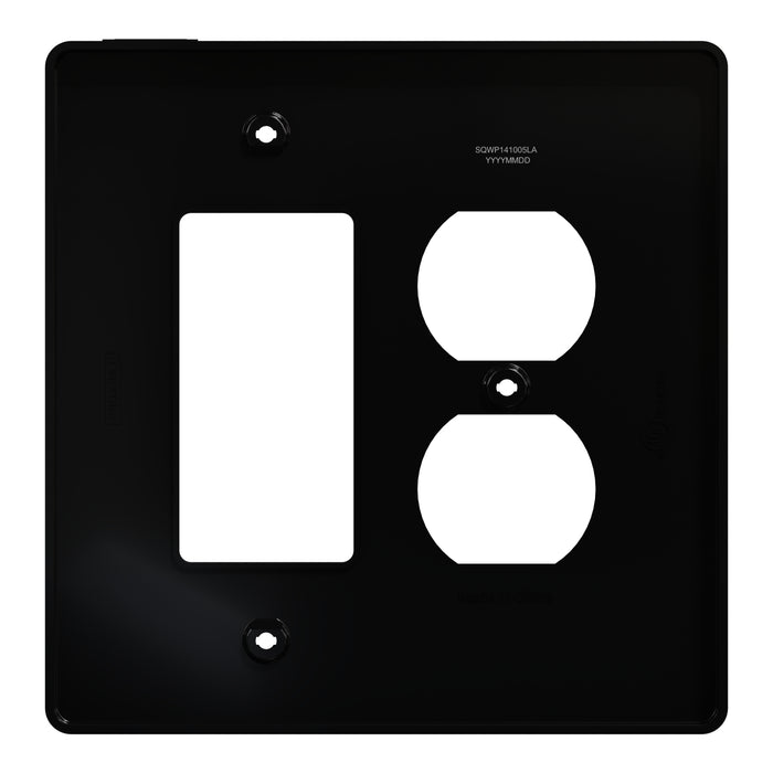 Square D 2 G Mid+ 1 Duplex 1 Deco Wp Bk