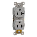 Schneider Electric Tr 20A Duplex Outlet Comm Gy