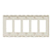 Square D 5 Gang Screwless Matte Wall Plate La