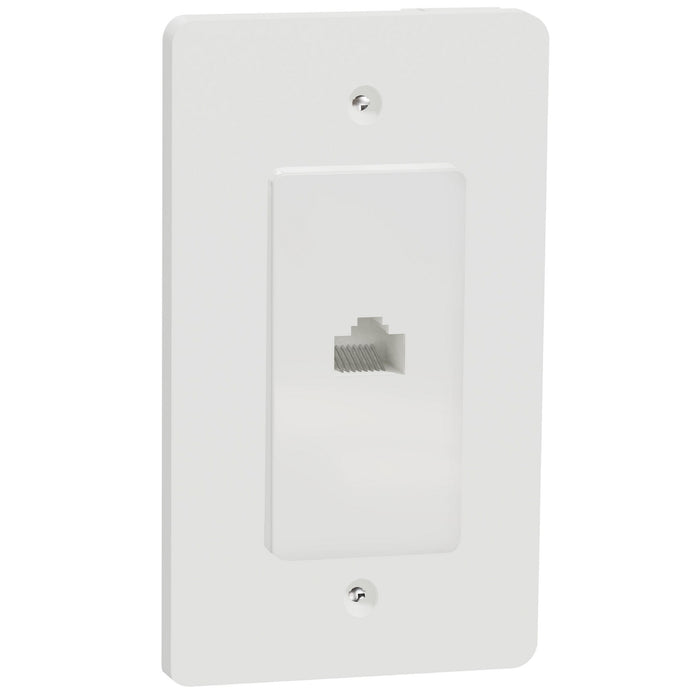Square D Data Cat 6 Rj45 Strap Wh