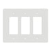 Square D 3 Gang Mid+ Wall Plate Wh