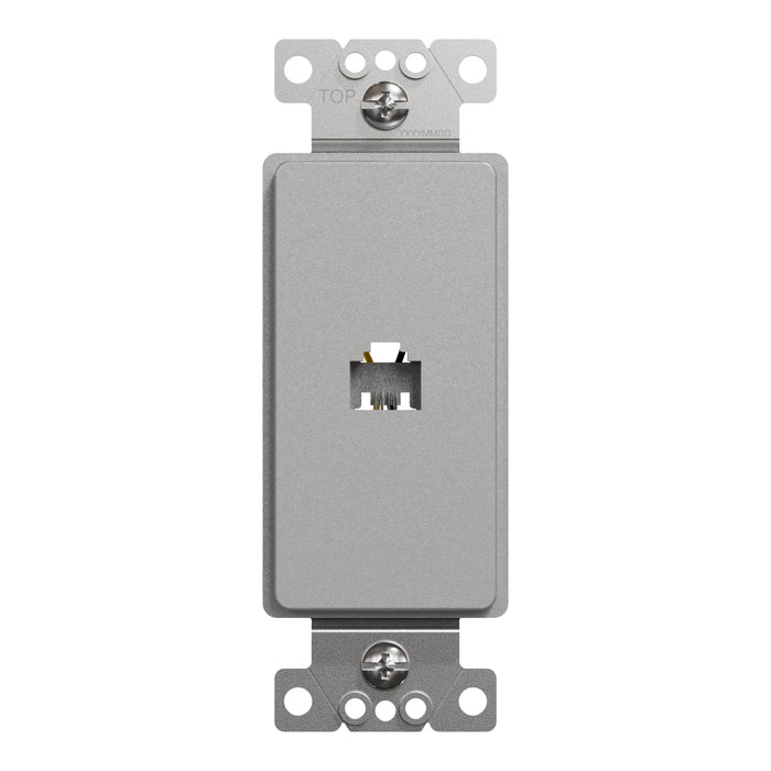 Square D Tel Rj11 4P4C Strap Gy