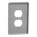 Square D 1 G Mid+ Duplex Outlet Wall Plate Gy