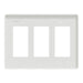 Square D 3 Gang Screwless Matte Wall Plate Wh