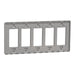 Square D 5 Gang Screwless Matte Wall Plate Gy